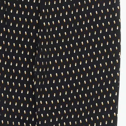 New Look Womens Multicoloured Geometric Viscose Trousers  Size 10 L25 in Regular Zip