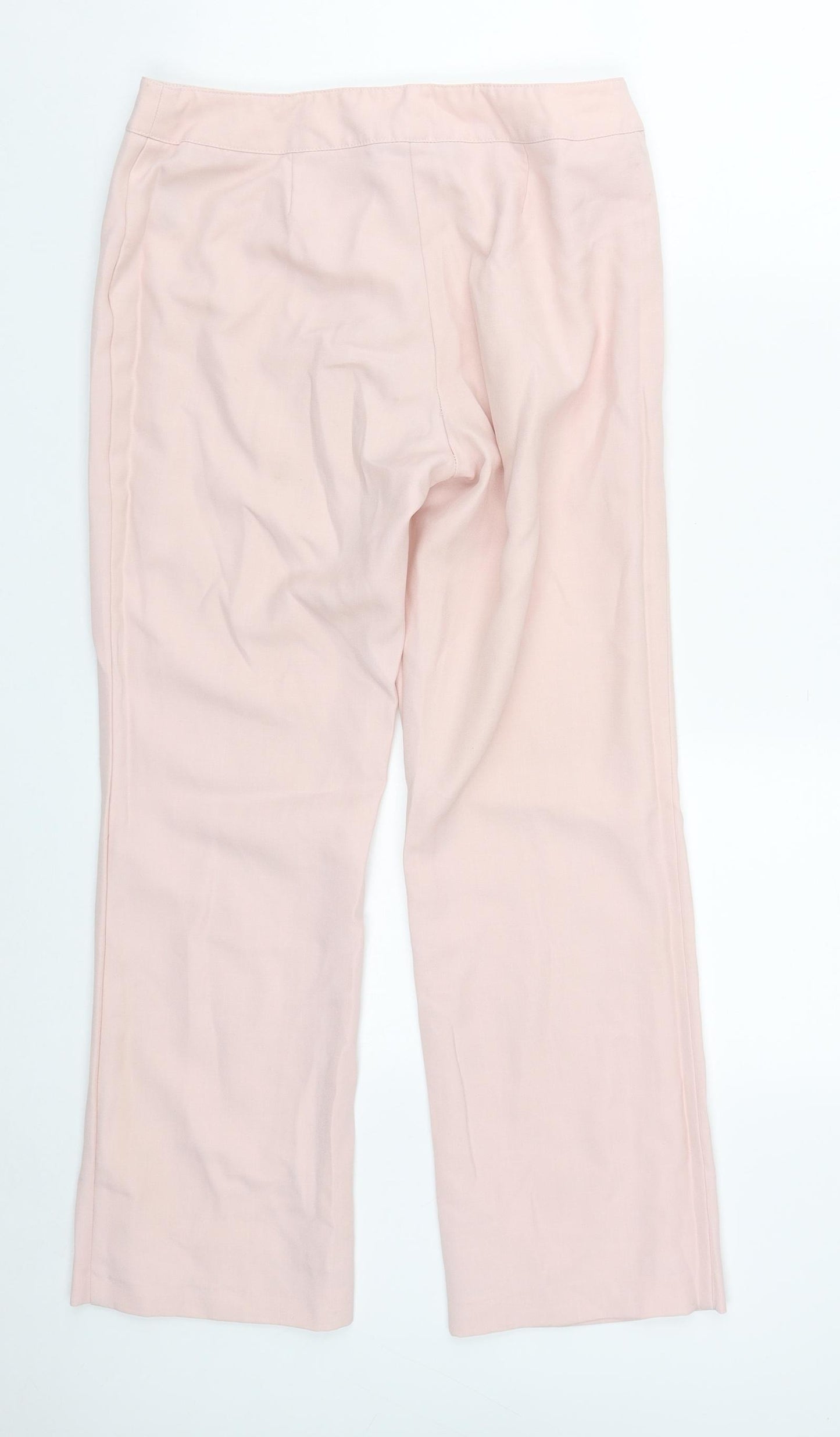 Dorothy Perkins Womens Pink  Polyester Trousers  Size 10 L27 in Regular Zip