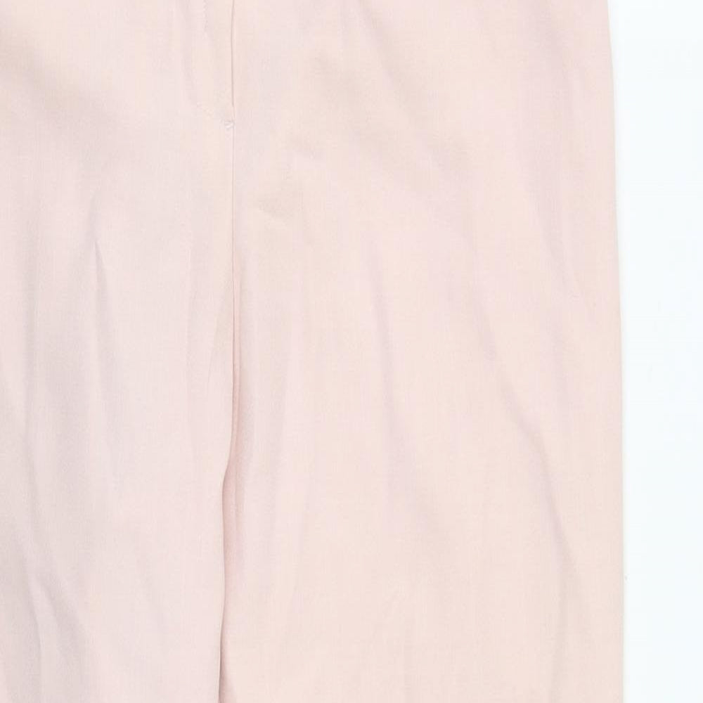 Dorothy Perkins Womens Pink  Polyester Trousers  Size 10 L27 in Regular Zip