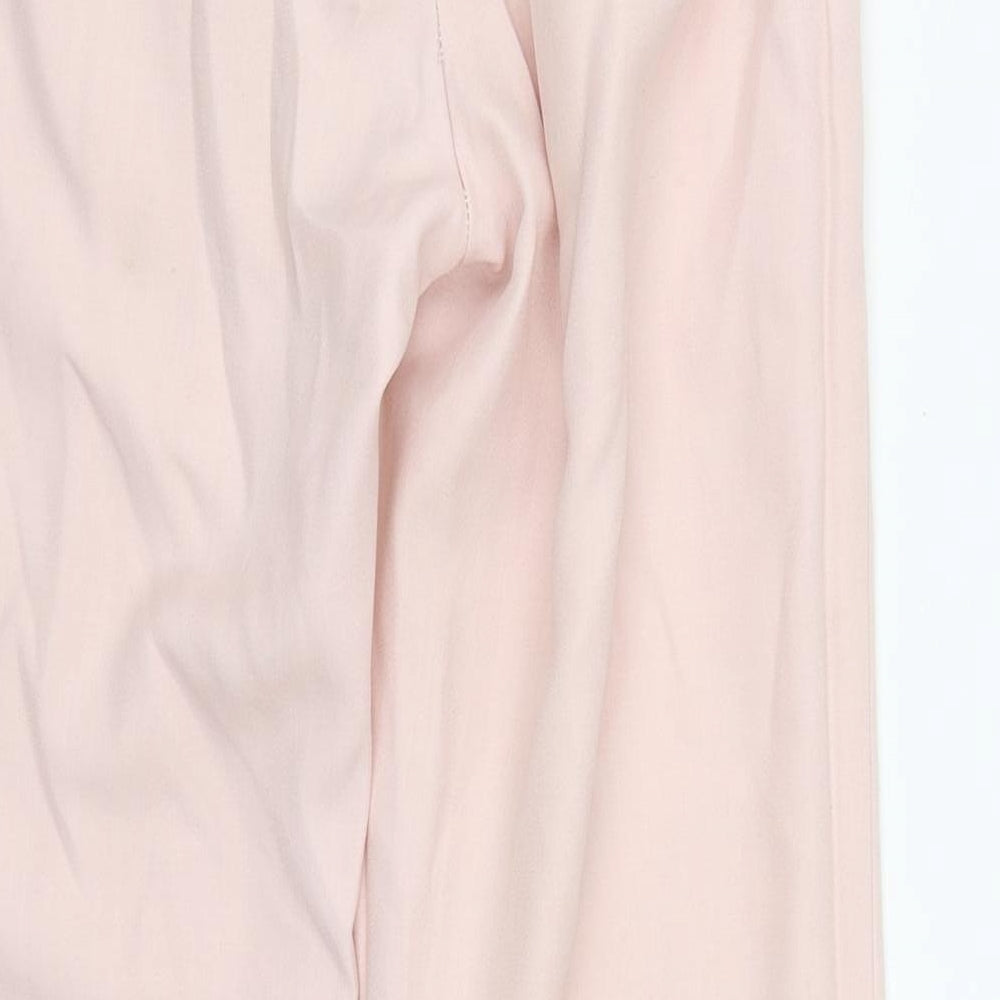 Dorothy Perkins Womens Pink  Polyester Trousers  Size 10 L27 in Regular Zip