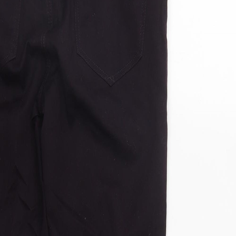 New Look Womens Purple  Cotton Straight Jeans Size 10 L27 in Regular Zip