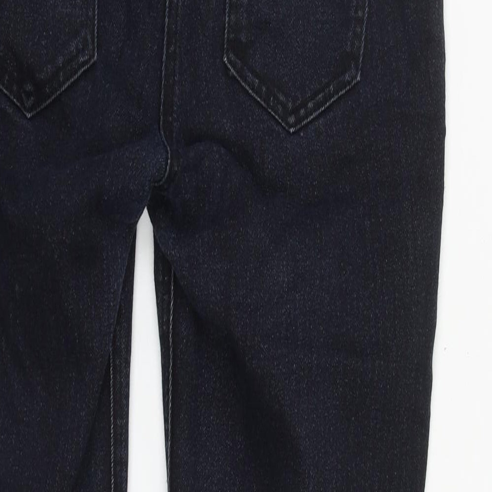 F&F Womens Blue  Cotton Straight Jeans Size 12 L30 in Regular Button