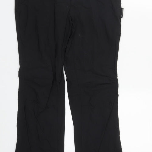 Karrimor Womens Black  Polyester Track Pants Trousers Size 10 L29 in Regular Zip