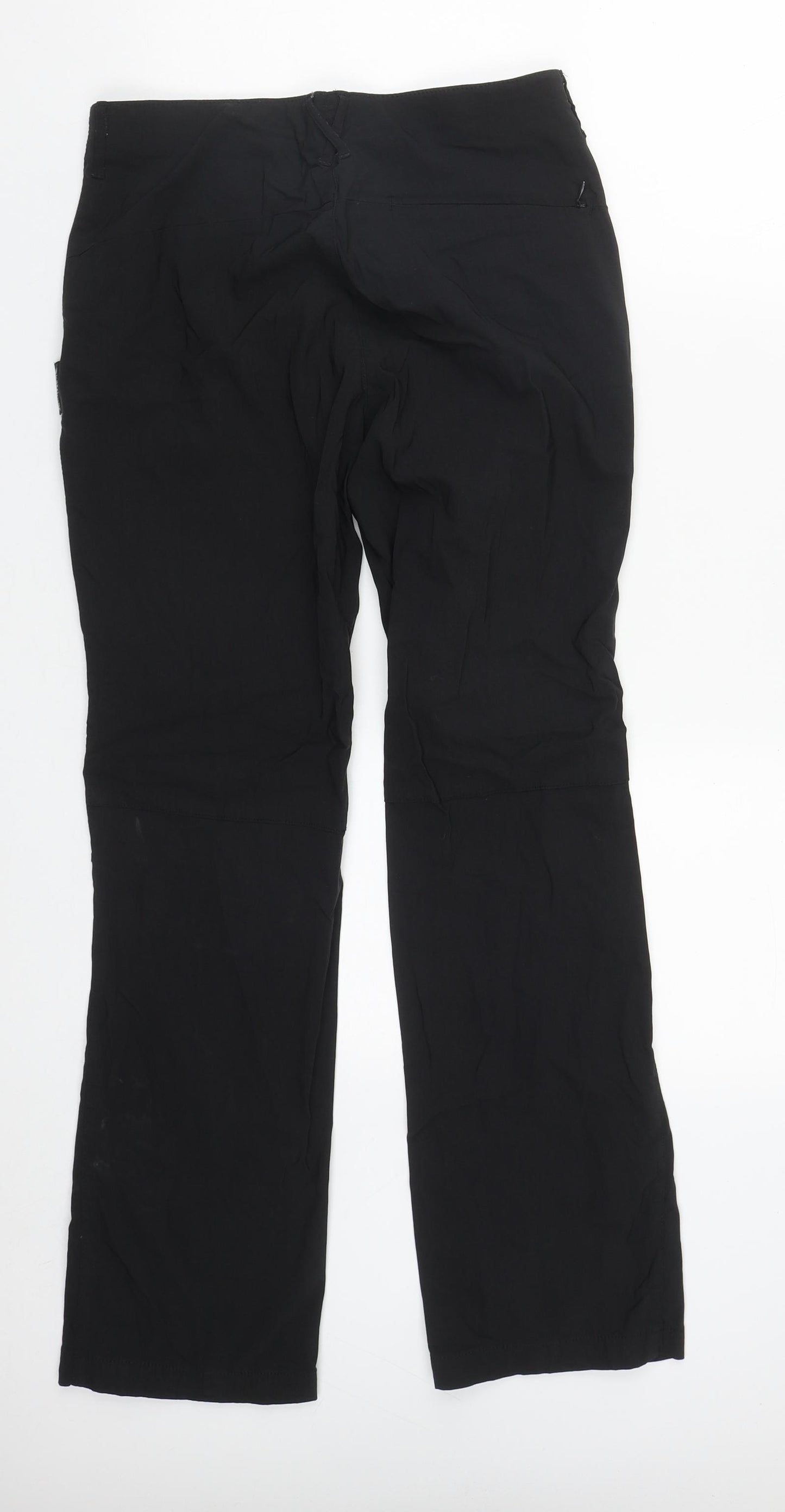 Karrimor Womens Black  Polyester Track Pants Trousers Size 10 L29 in Regular Zip