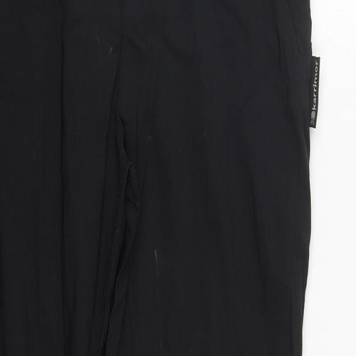 Karrimor Womens Black  Polyester Track Pants Trousers Size 10 L29 in Regular Zip
