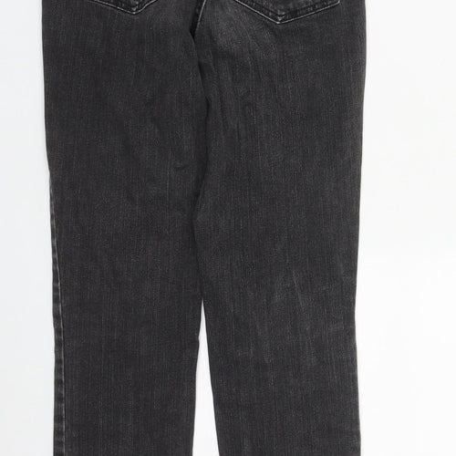 ASOS Womens Black  Cotton Straight Jeans Size 26 in L27 in Regular Zip