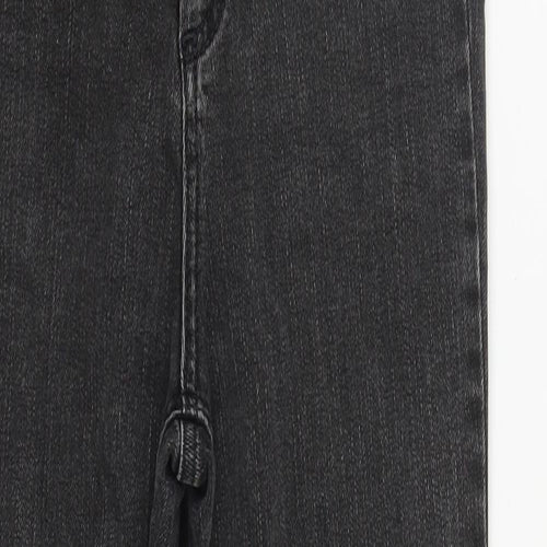ASOS Womens Black  Cotton Straight Jeans Size 26 in L27 in Regular Zip