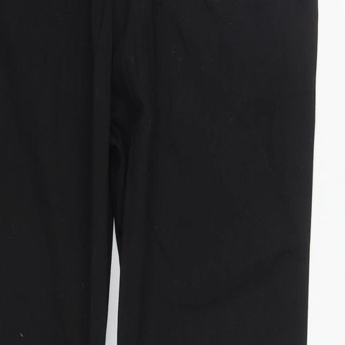 Behrens Womens Black  Polyester Trousers  Size 12 L29 in Regular Zip