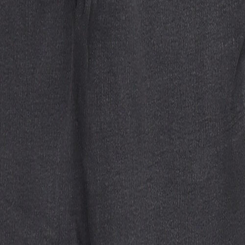 Topshop Womens Black  Cotton Straight Jeans Size 24 in L24 in Regular Zip