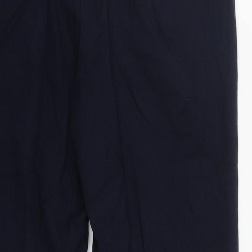 NEXT Womens Blue  Polyester Trousers  Size 12 L29 in Regular Zip