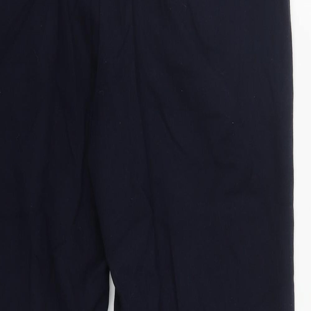 NEXT Womens Blue  Polyester Trousers  Size 12 L29 in Regular Zip