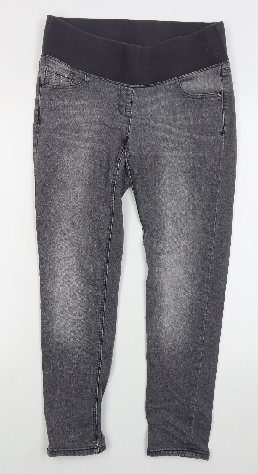 NEXT Womens Grey  Cotton Jegging Jeans Size 10 L26 in Regular