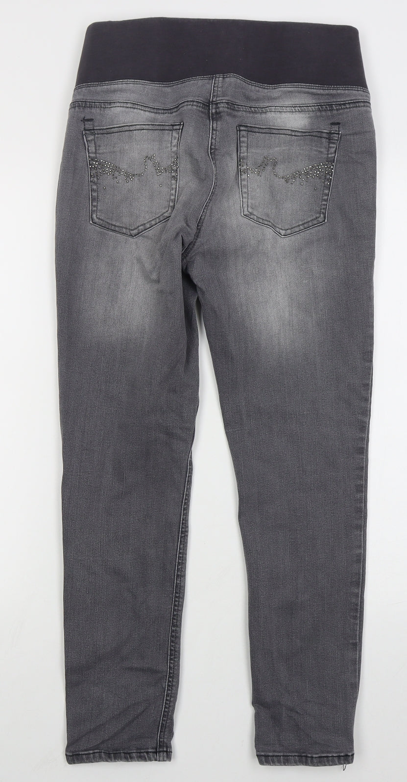 NEXT Womens Grey  Cotton Jegging Jeans Size 10 L26 in Regular