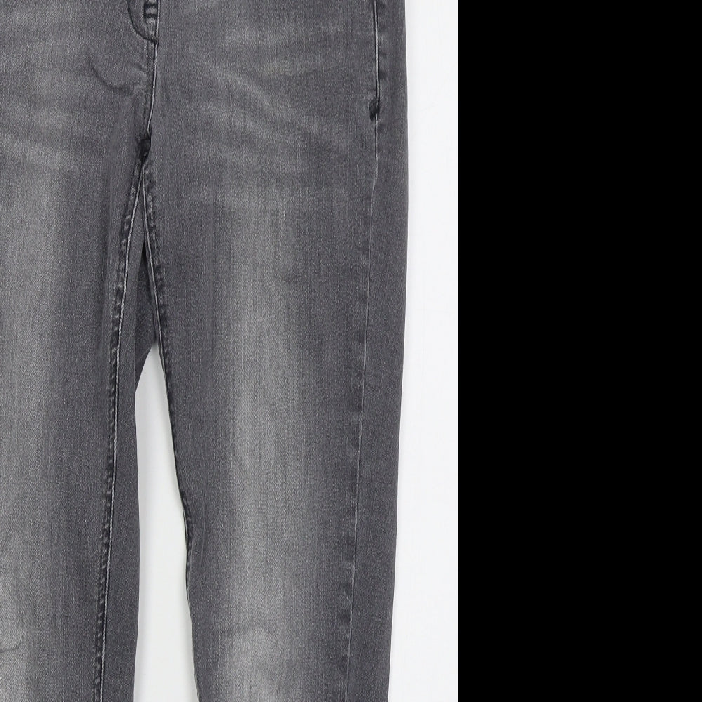 NEXT Womens Grey  Cotton Jegging Jeans Size 10 L26 in Regular