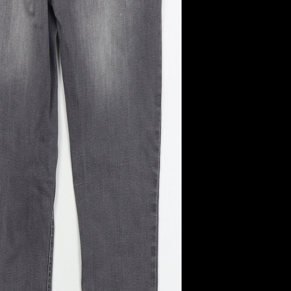 NEXT Womens Grey  Cotton Jegging Jeans Size 10 L26 in Regular