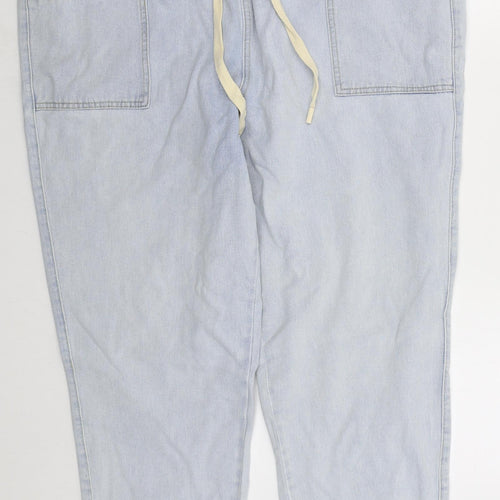 TU Womens Blue  Cotton Tapered Jeans Size 20 L28 in Regular Drawstring