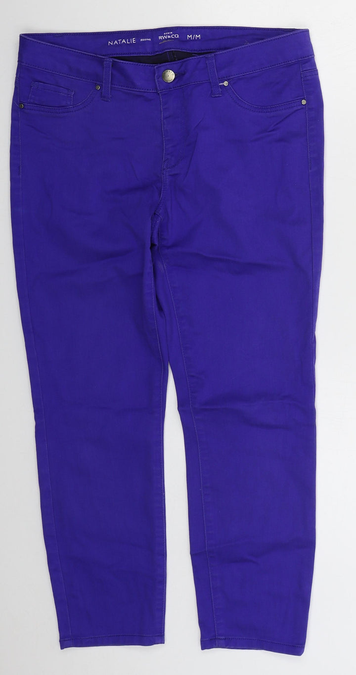 RW & Co Womens Blue  Cotton Skinny Jeans Size 30 in L22 in Regular Button