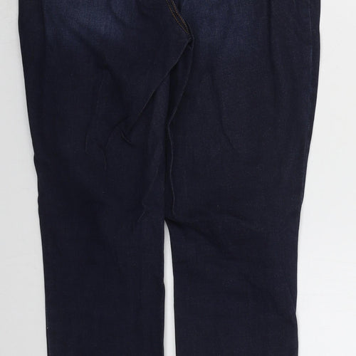 TU Womens Blue  Cotton Skinny Jeans Size 12 L29 in Regular Button