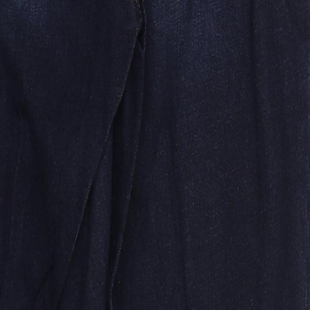TU Womens Blue  Cotton Skinny Jeans Size 12 L29 in Regular Button