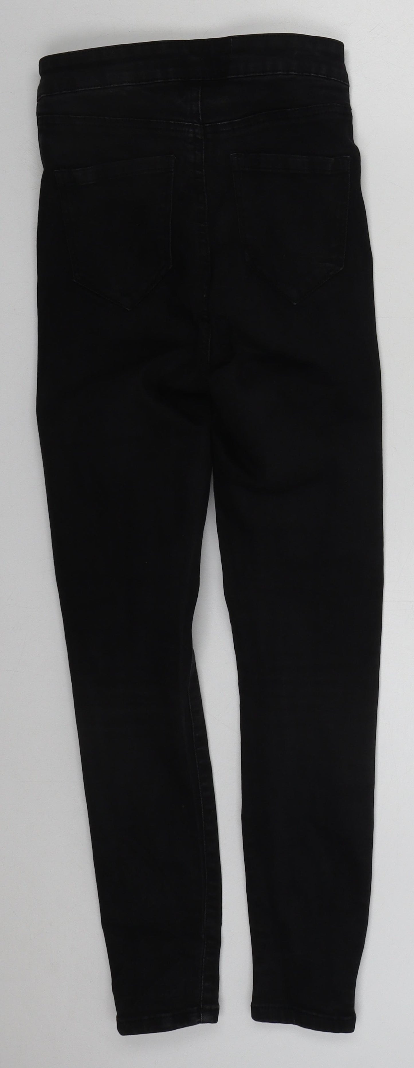 Denim Co Womens Black  Cotton Skinny Jeans Size 4 L23 in Regular Button