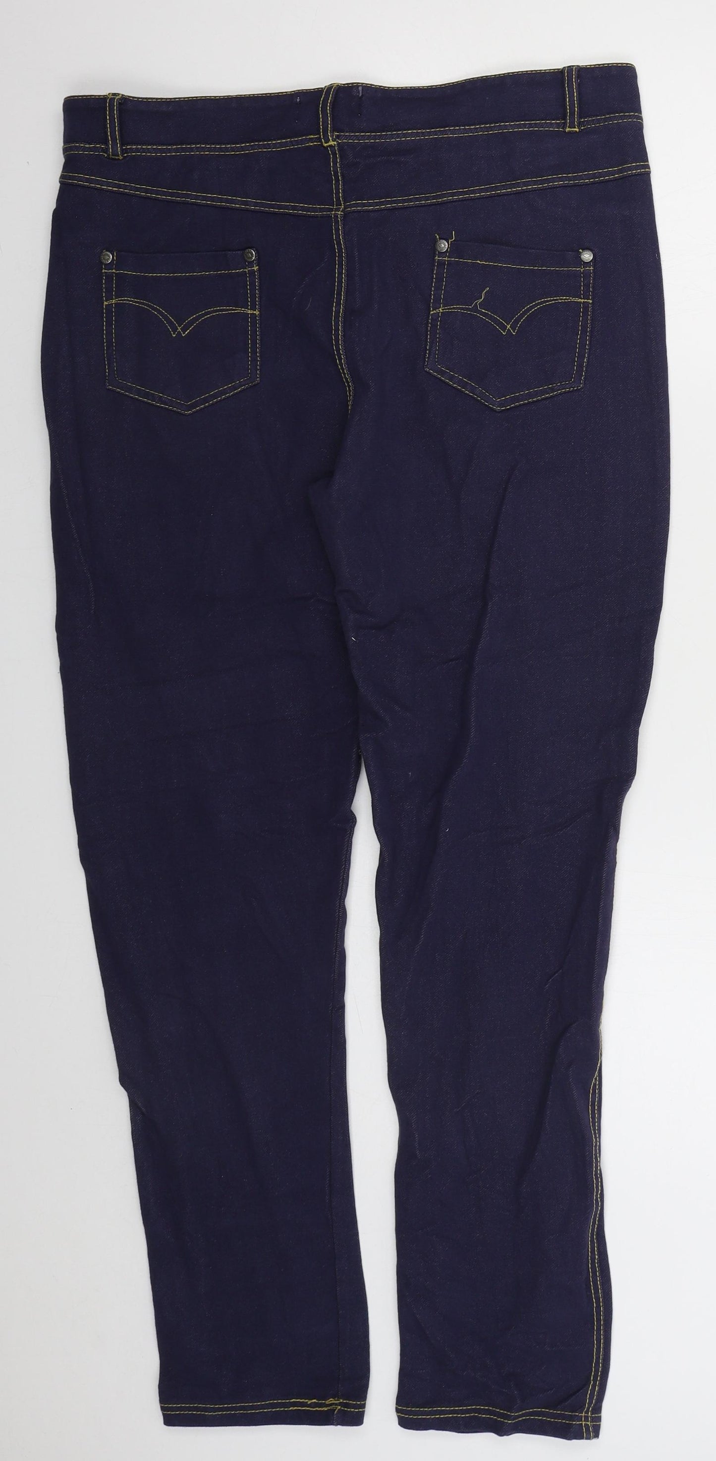 Lee Cooper Womens Blue  Cotton Jegging Jeans Size 16 L29 in Regular Button