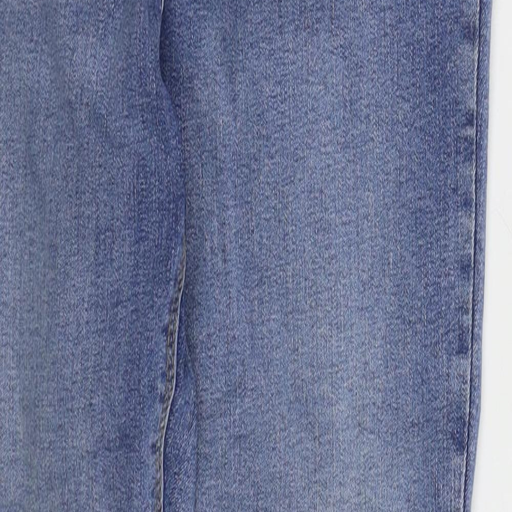 Denim Co Womens Blue  Cotton Skinny Jeans Size 14 L30 in Regular Button