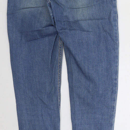 Topshop Womens Black  Cotton Skinny Jeans Size 26 in L26 in Regular Button