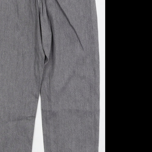 Zara Womens Grey  Cotton Mom Jeans Size 6 L24 in Regular Button