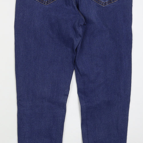 Denim Co Womens Blue  Cotton Skinny Jeans Size 12 L26 in Regular Button