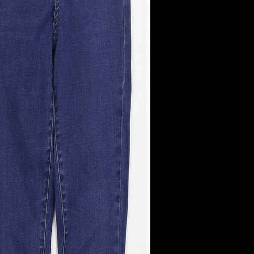 Denim Co Womens Blue  Cotton Skinny Jeans Size 12 L26 in Regular Button