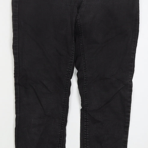 New Look Womens Black  Cotton Skinny Jeans Size 10 L27 in Regular Button