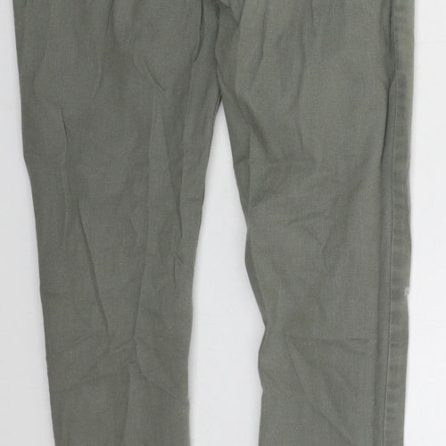 H&M Boys Green  Cotton Skinny Jeans Size 14 Years  Regular Button