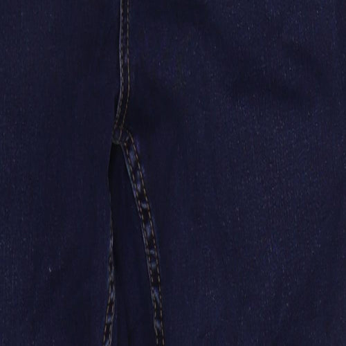 New Look Womens Blue  Cotton Skinny Jeans Size 10 L25 in Regular Button