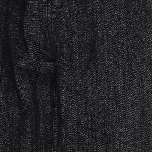 D&F Womens Black  Cotton Skinny Jeans Size 10 L26 in Regular Button