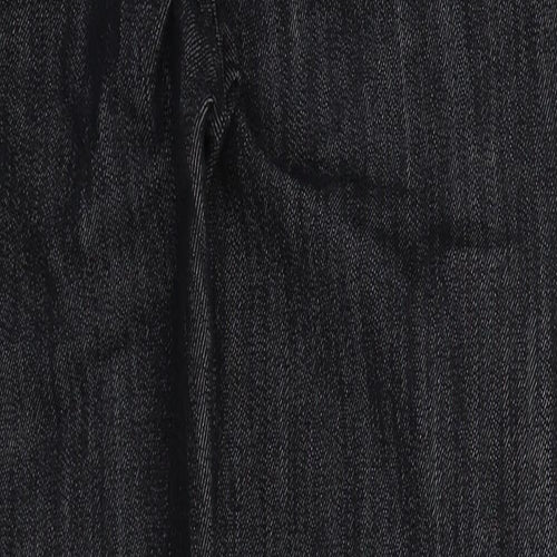 D&F Womens Black  Cotton Skinny Jeans Size 10 L26 in Regular Button