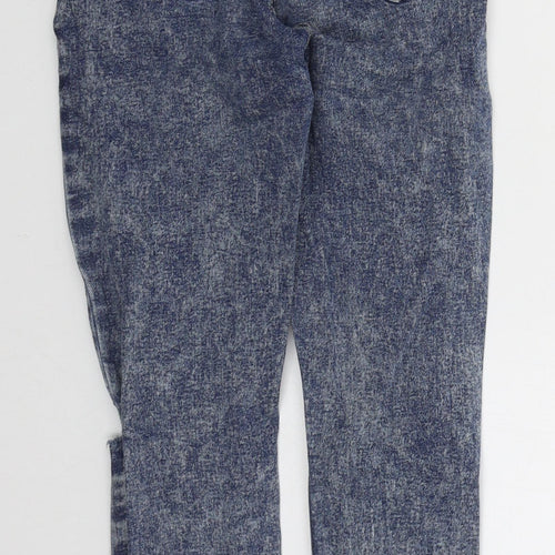 Topshop Womens Blue  Cotton Skinny Jeans Size 26 in L26 in Regular Button