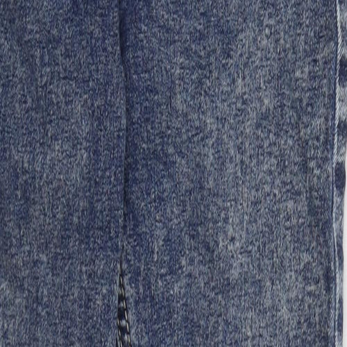 Topshop Womens Blue  Cotton Skinny Jeans Size 26 in L26 in Regular Button