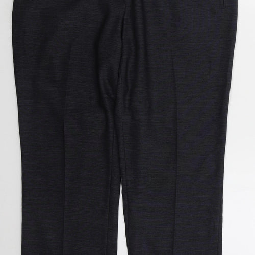 NEXT Womens Blue  Polyester Trousers  Size 36 in L28 in Regular Hook & Eye