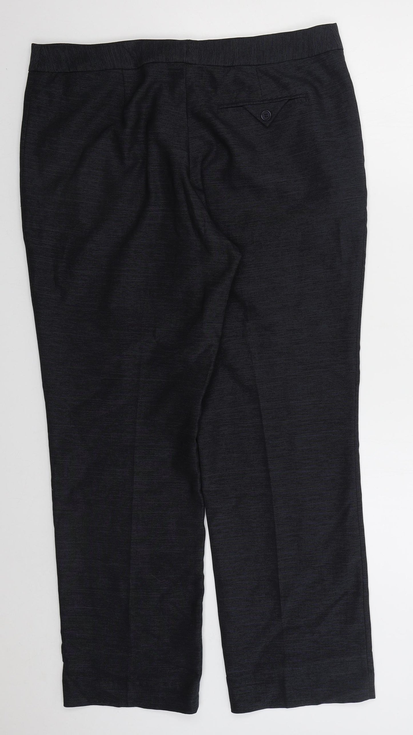 NEXT Womens Blue  Polyester Trousers  Size 36 in L28 in Regular Hook & Eye