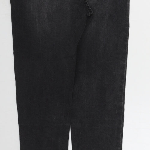 Denim Co Womens Grey  Cotton Skinny Jeans Size 12 L28 in Regular Button