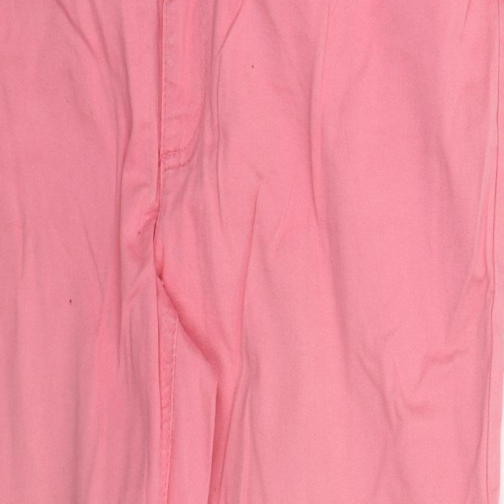 B.C. Best Connections Womens Pink  Cotton Cropped Jeans Size 20 L24 in Regular Button