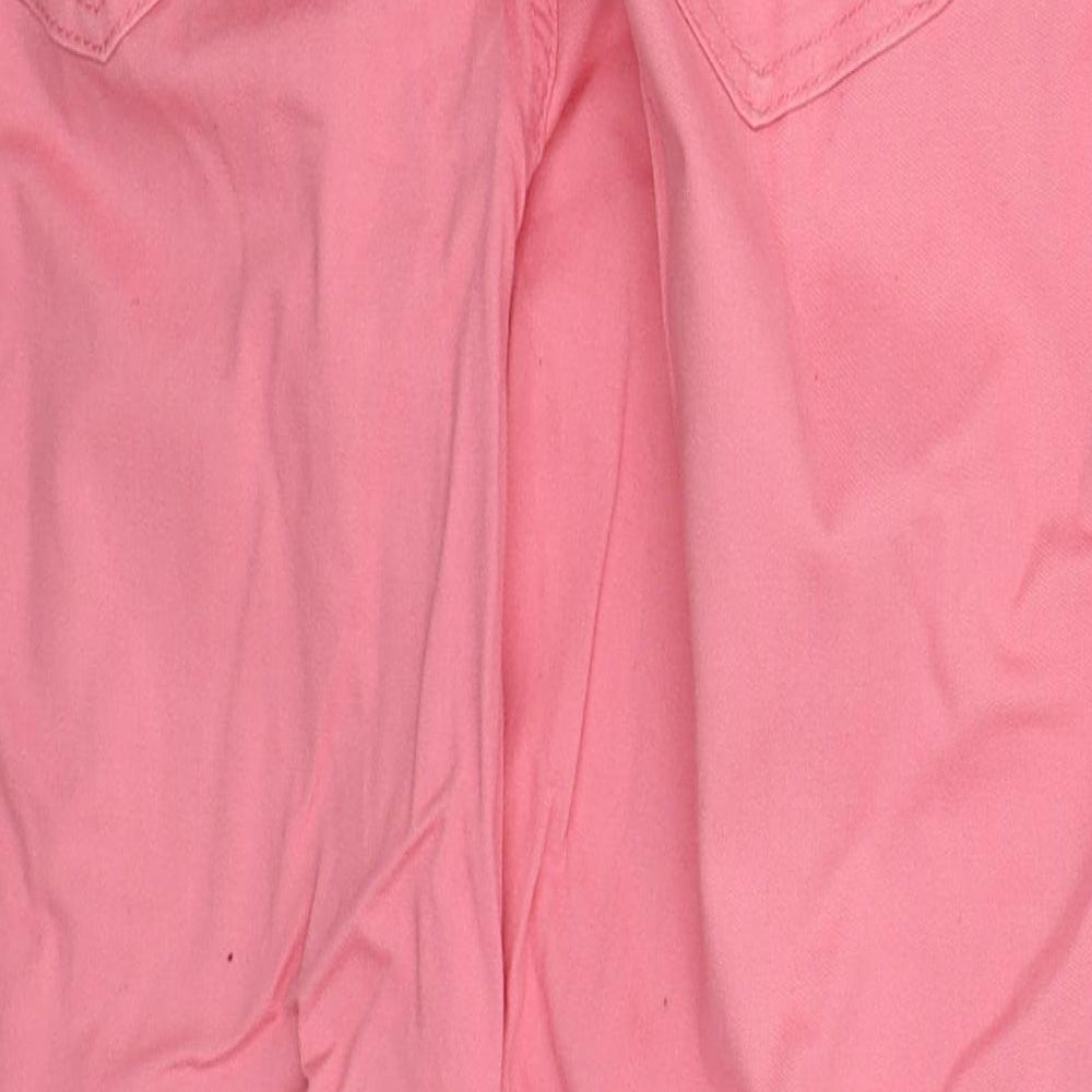 B.C. Best Connections Womens Pink  Cotton Cropped Jeans Size 20 L24 in Regular Button