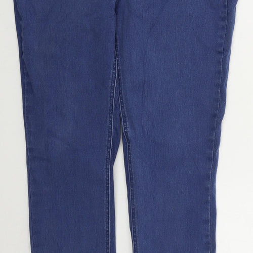 TU Womens Blue  Cotton Skinny Jeans Size 16 L29 in Regular Button