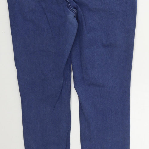 TU Womens Blue  Cotton Skinny Jeans Size 16 L29 in Regular Button