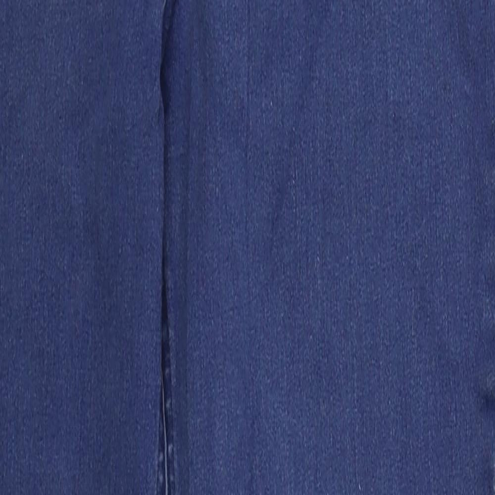 TU Womens Blue  Cotton Skinny Jeans Size 16 L29 in Regular Button
