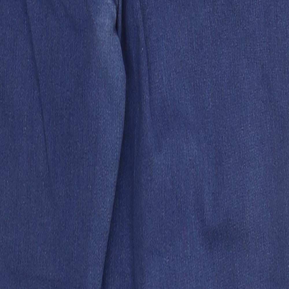 TU Womens Blue  Cotton Skinny Jeans Size 16 L29 in Regular Button