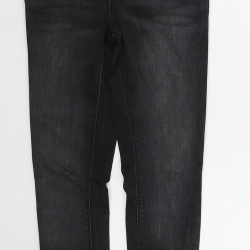 Denim Co Womens Black  Cotton Skinny Jeans Size 10 L29 in Regular Button
