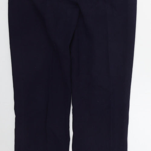 Gentilo Womens Blue  Polyester Trousers  Size 10 L29.5 in Regular Button