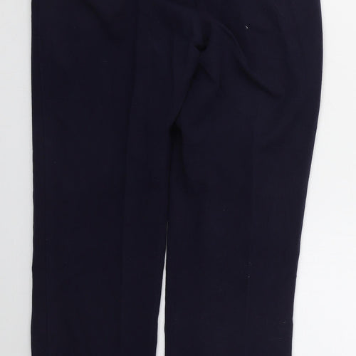 Gentilo Womens Blue  Polyester Trousers  Size 10 L29.5 in Regular Button