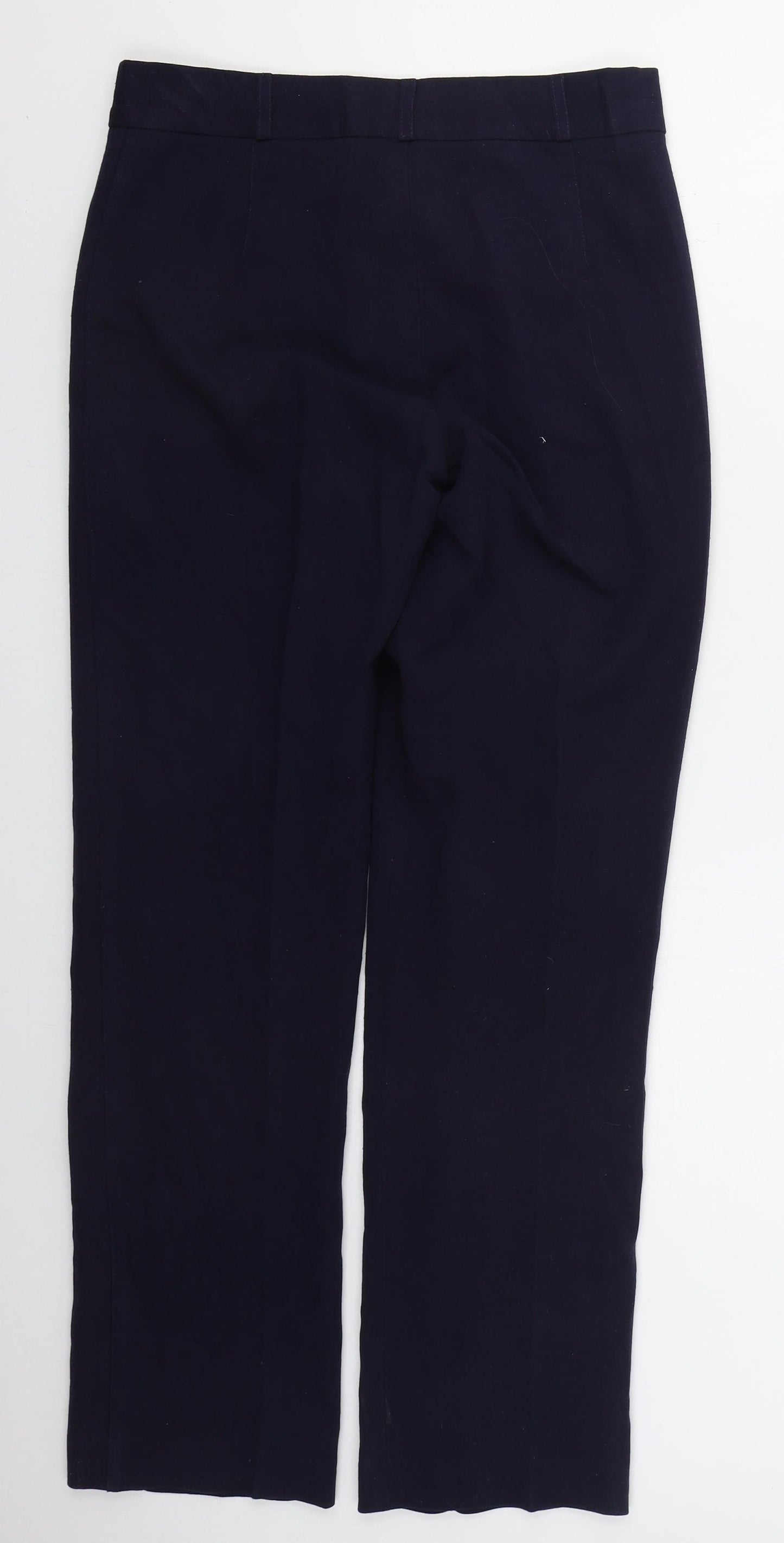 Gentilo Womens Blue  Polyester Trousers  Size 10 L29.5 in Regular Button